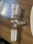 Stonylab Glass Vacuum Take Off Adapter Straight Short Stem With 24/40 $ + Nosle. Fixed Price $21.50.