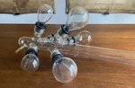 Vintage Multi Stage Glass Bulbs On Tube Lab Approx 27X14 Ace Inc. Fixed Price $145.00.