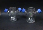 Bellco 500 Ml 3-NECK Glass Spinner Flask With 2 Side Caps Pieces. Fixed Price $40.00.