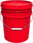 5-GALLON Bucket With Airtight Lid Made In Usa, Food Grade Bpa Free Plastic, He. Fixed Price $32.90.