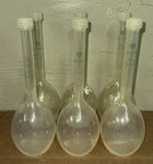 Lot Set X6 Nalgene 50ML Polypropylene Volumetric Flasks Lab Screw Cap 10-198-50A. Fixed Price $27.50.