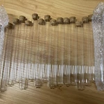 Set Of 22 Glass Test Tubes With Cork Caps Science Crafting 19/6INCH 3/4INC. Fixed Price $15.00.