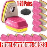 1-20 Pairs For 3M 60923 Organic Gas Replacement Respirator Cartridge/filter New. Fixed Price $150.99.