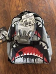 Img 5PC Backpack Set Headphones Bottle Shark Mouth. Fixed Price $25.00.