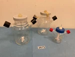 Lot Of Three Bellco Glass Spinner Carrier Flask, 1000 Ml And 250. Fixed Price $249.99.