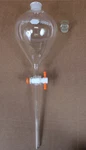 Kimax 1000ML Long Stem Separatory Funnel With 27 Stopper Ptfe Stopcock 29043. Fixed Price $72.00.