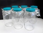 Qorpak Glass Bottle: 64 Oz Labware Capacity - English, Unlined, Pk. Fixed Price $64.99.