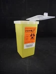 Vwr Plastic 0.95L Quart Yellow Sharps Container Small 3.5 X 7" 19001-001. Fixed Price $10.99.