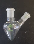 Chemglass 25ML 2-NECK Pear Shaped Flask Heavy Wall 14/20 1/PACK. Fixed Price $35.00.
