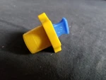 Kimble Kimax #27 Polyethylene Flask Length Lab Stopper (blue/yellow), 28160R. Fixed Price $8.99.