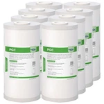 8 Pack Micron 10"X4.5" Whole House Carbon Sediment Water Filter For Ge GXWH40L. Fixed Price $92.40.