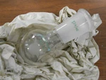 Chemglass CG-1279-04 50ML Receiving With Hooks 24/40 Outer Joint. Fixed Price $19.99.