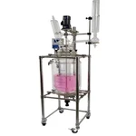 Lab Reactor 20L Integrated Jacketed Reaction Flask 2LAYER Glass Vessel. Fixed Price $2360.00.