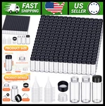 Ziliny 220 Pack 20ML Clear Glass Sample Vials With Screw Caps And Funnels. Fixed Price $72.99.