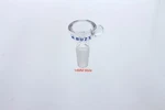 3 Pieces 14MM & 18MM Male Clear Bowl Thick Wall Half Cylinder Bulbous Handle. Fixed Price $21.00.