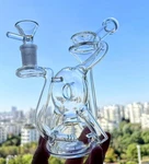 Percolator Vortex Glass Water Pipe Smoking Recycler Rig Bong With 14MM Bowl. Fixed Price $25.99.