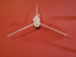 Corning Pyrex Glass Three-way "y" Wye 2MM Bore 8MM O.d. Side Arms New 1511. Fixed Price $29.96.