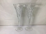 TT57 Pair Waterford Cut Crystal Goblet Wine Glass 1 Cup Holder Slightly Bruised. Fixed Price $75.00.
