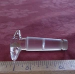 Pyrex Glass Straight 2MM Bore Standard Taper 12/30 Stopcock Plug Corning #7680-2. Fixed Price $12.00.