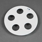 Coorstek Glazed Porcelain 140MM Diameter 30MM Hole Desiccator Plate 60446. Fixed Price $10.00.