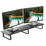 Vivo 39 Inch Extra Long Monitor Stand, Wood & Steel Desktop Riser, Dual Screen,. Fixed Price $56.78.
