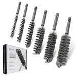 6PCS 304 Stainless Steel Bore Brush Copper Pipe Cleaner, Twisted Wire Drill. Fixed Price $20.11.