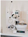 Buchi R-114 Rotavapor Vertical Condenser, B-281 Bath + All New Glass Refurbished. Fixed Price $1400.00.