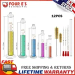 12PCS Set Measuring Graduated Cylinder Thick Different Lab Glassware Us. Fixed Price $19.99.