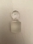 Chemglass Solid Pennyhead Stopper, 27. Fixed Price $7.00.