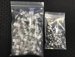 (100) Wheaton 1.8ML E-z Crimp Glass Vial & 11MM Aluminum Open-top Butyl Cap. Fixed Price $44.99.