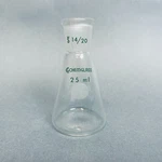 Chemglass Erlenmeyer 14/20 Stj 25 Ml Capacity Lot Of Flasks. Fixed Price $160.00.