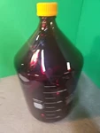 Pyrex Glass Red Low Actinic Media Storage Bottle 51395-10L. Fixed Price $199.00.