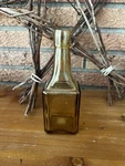 Wheaton Nj Yellow Glass Embossed 'bitters' Bottle Square 6IN 4OZ Collectible. Fixed Price $10.00.