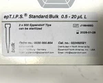 Eppendorf 022492021 T.i.p.s. Standard 0.5 - Ul (2 Bags X 500 Tips) New. Fixed Price $50.00.