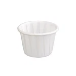 Genpak 250 Piece F100 Capacity Pleated Paper Portion Cup, 1" H, Oz, White. Fixed Price $18.42.