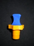 Kimble Kimax #13 Polyethylene Flask Length Laboratory Stopper (blue/yellow). Fixed Price $7.49.