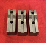Set Of 3 - Ajax 10" Lathe Chuck Jaws ASM10 Tongue & Groove Tool Blocks. Fixed Price $59.99.