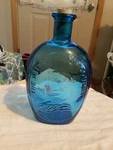 Wheaton Collectible Cobalt Glass Bottle Embossed With George Washington Vintage. Fixed Price $11.83.