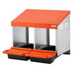Breeding Chicken Nest Box 2-CHAMBER 10.4IN Anti-rust Orange. Fixed Price $68.99.