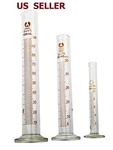 Scientific Glass Graduated Cylinder Measuring 10ML 25ML 50ML 100ML. Fixed Price $10.59.