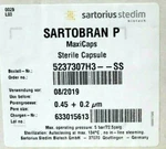 Nib Sartorius Stedim Sartobran 5237307H3-SS Pore Size: 0.45 + 0.2UM Maxicaps. Fixed Price $300.00.