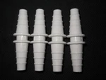 Lot Of (4) Kartell White Pp Straight Connectors For 3/8" 7/16" Tubing. Fixed Price $8.99.