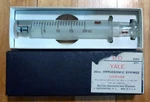 One 20CC. 2313 Hypodermic Syringe * B-d Yale Luer-lok 20YL / Vintage With Box. Fixed Price $10.80.