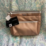 Joan And David Cosmetic Travel Bag Toiletry Case Metallic Rose Gold 2 Bottles. Fixed Price $15.50.