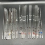 Lot Of (34) Mixed Kimax Glass Bulb Volumetric And Serological Pipettes. Fixed Price $34.00.