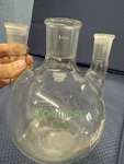 Chemglass 3 Neck Round Flask 2000ML Vertical Joints. Center 45/50 Sides 24/40. Fixed Price $105.00.