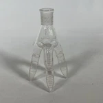3 Ml Kontes Bantam-ware Four-legged Glass Cow Type Distillation Receiver 14/20. Fixed Price $59.99.