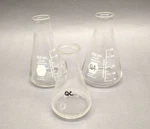 Kimble Kimax (2) 26500-250 250ML & 26650-125 125ML Erlenmeyer Flask Set Of 3. Fixed Price $27.89.