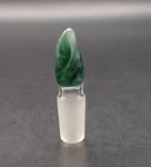 Multicolor Swirl 14MM Glass Male Ground Joint Stopper Cap. Fixed Price $16.00.