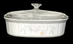 Corning Ware Casserole F-2-B Pink Trio 2.5 Qt 2.4 Oval Baking Dish W/ Pyrex. Fixed Price $15.32.